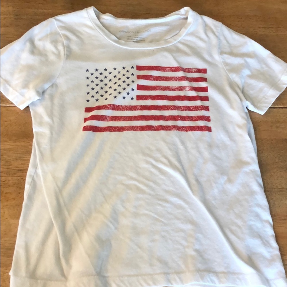 American flag tee